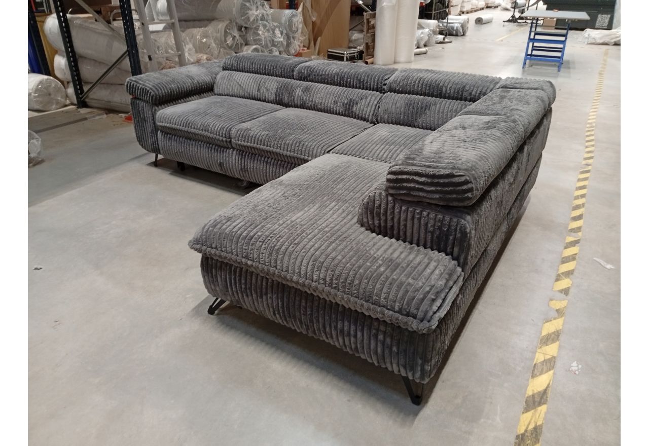 Narożnik PETER L - Tilia 90 - szary - OUTLETU