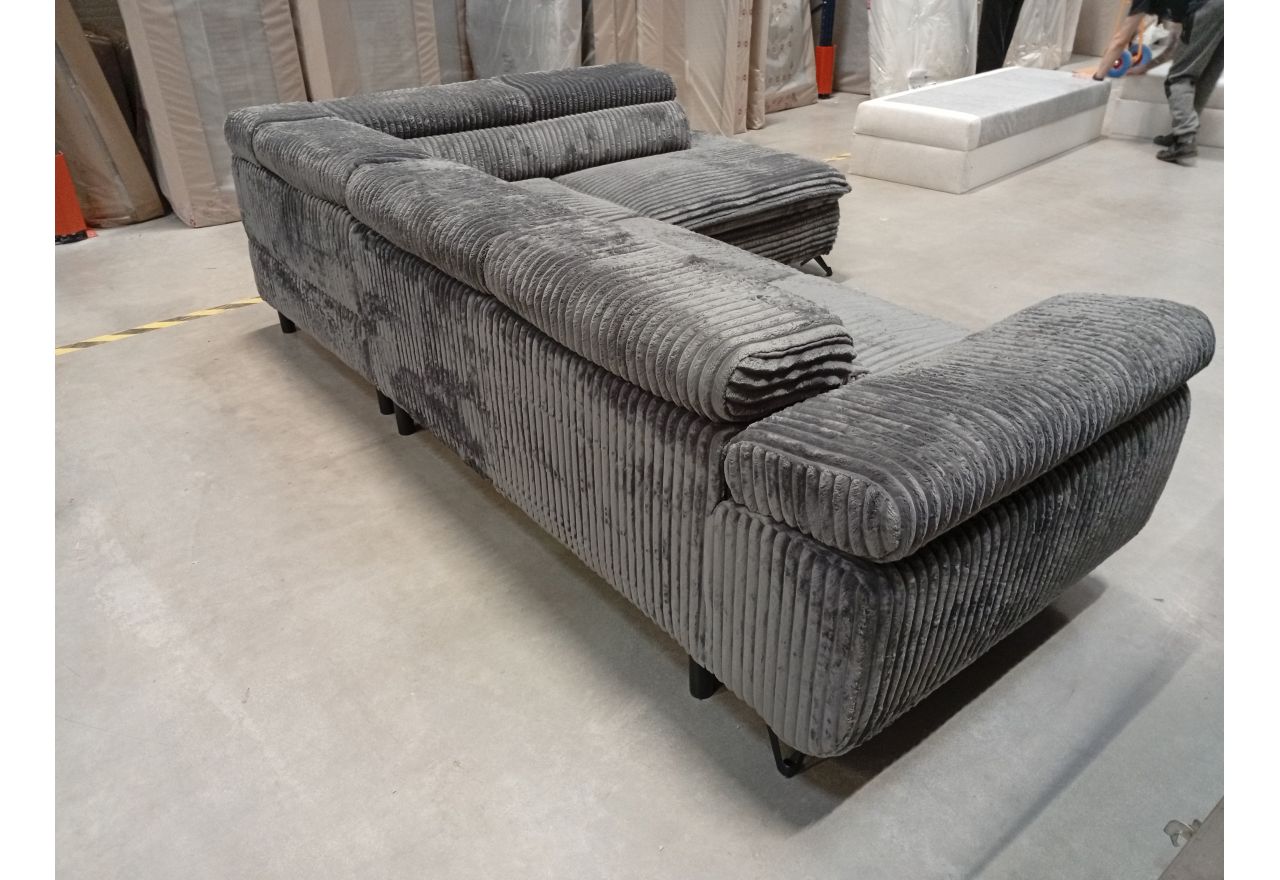 Narożnik PETER L - Tilia 90 - szary - OUTLETU