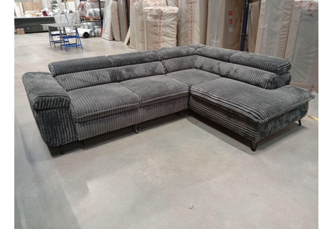 Narożnik PETER L - Tilia 90 - szary - OUTLETU