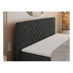 Łóżko kontynentalne PARIS KING DUO 200x200 - Matana 05 - ciemny szary - OUTLET