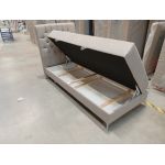 Łóżko kontynentalne MILEN 90x200 - Matana 17 - beżowy - OUTLET