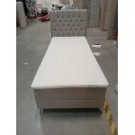 Łóżko kontynentalne MILEN 90x200 - Matana 17 - beżowy - OUTLET