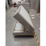 Łóżko kontynentalne MILEN 90x200 - Matana 17 - beżowy - OUTLET