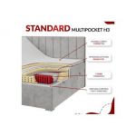 Łóżko kontynentalne DIEGOS 180x200 - Soft 17 - biała ekoskóra - OUTLET