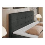 Łóżko kontynentalne CENTOS 180x200 - Matana 05 - ciemny szary - OUTLET