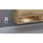 Szafka RTV pod telewizor 120 cm - LOWBOARD PILAR w kolorze BETON