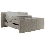 Łóżko kontynentalne, elektrycznie sterowane z pilota - FORTINA 180x200 - H3 - beżowy, struktura