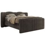 Łóżko kontynentalne, elektrycznie sterowane z pilota - FORTINA 180x200 - H4 - ciemnoszary, welwet