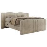 Łóżko kontynentalne, elektrycznie sterowane z pilota - FORTINA 180x200 - H3 - beżowy, welwet