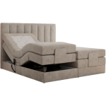 Łóżko kontynentalne, sterowane elektrycznie - COMFORTO 200x200 - H4 - beżowy, struktura