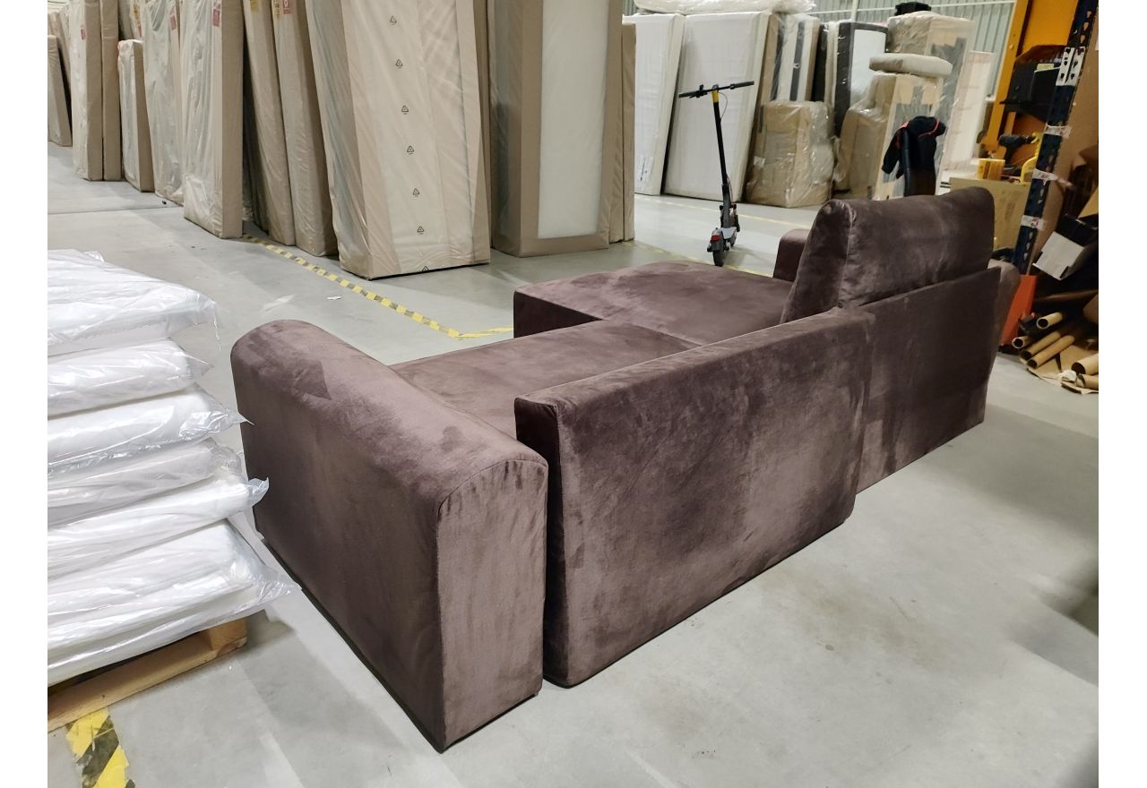 Narożnik NELSON L - Monolith 15 - brązowy - OUTLETU