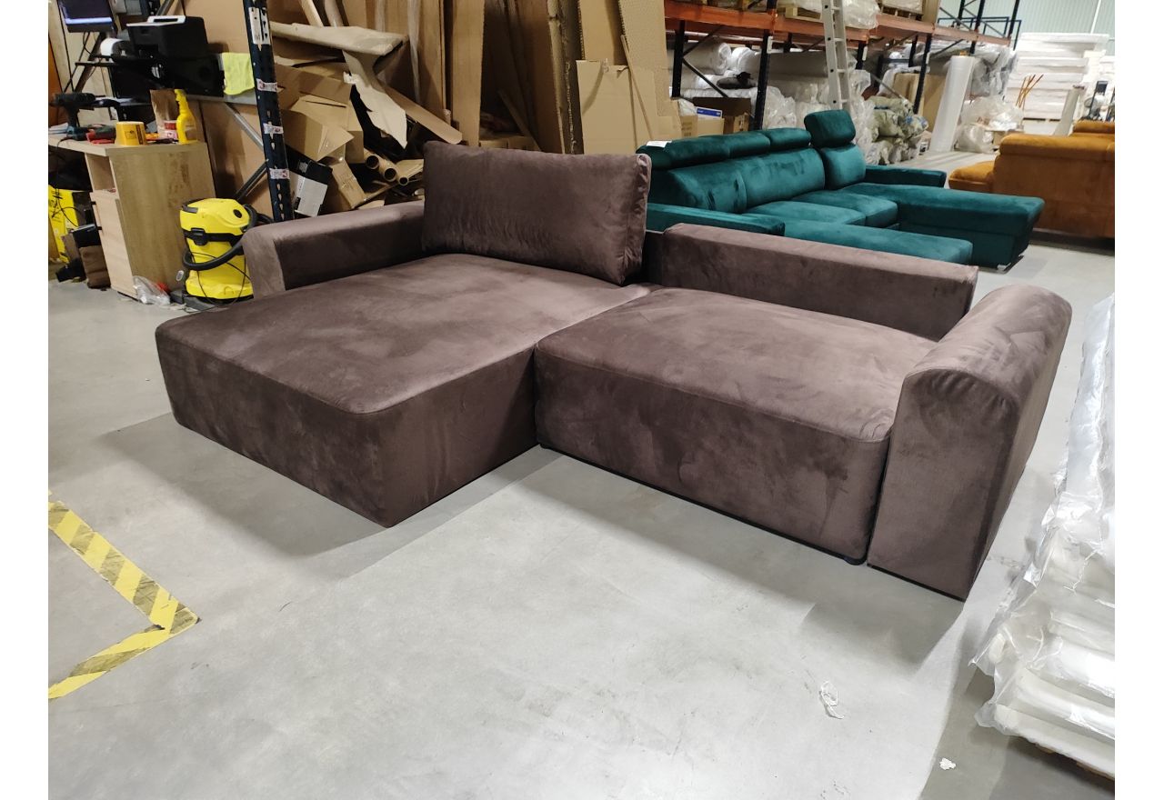 Narożnik NELSON L - Monolith 15 - brązowy - OUTLETU