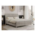 Łóżko kontynentalne MILEN 180x200 - Matana 17 - beżowy - OUTLETU