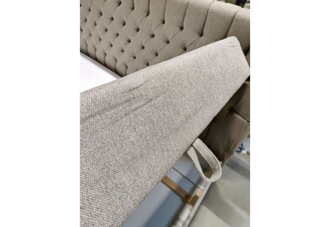 Łóżko kontynentalne MILEN 180x200 - Matana 17 - beżowy - OUTLETU