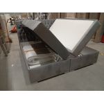 Łóżko kontynentalne PERA 200x200 - Monolith 84 - jasny szary - OUTLET