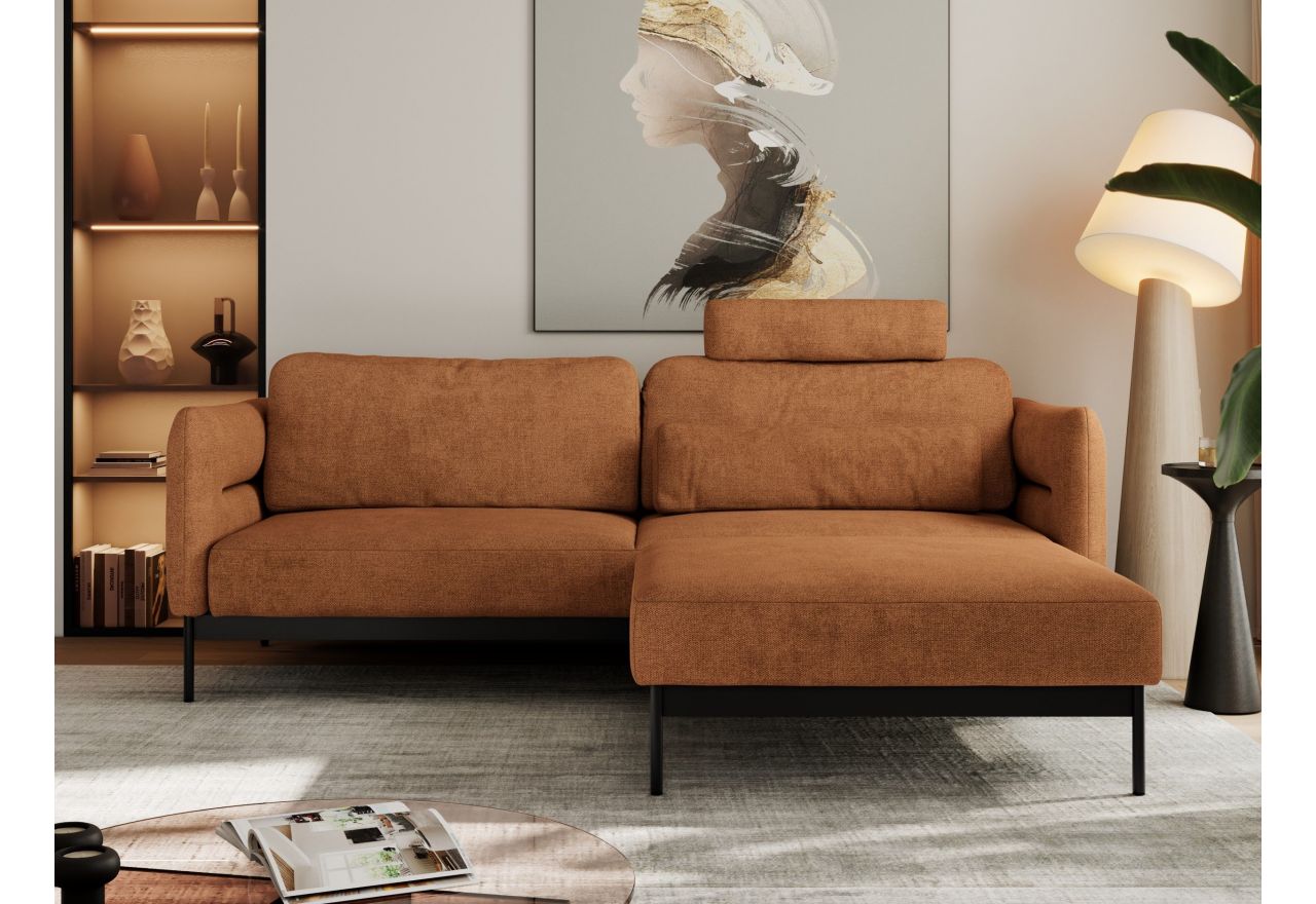 Narożnik SALENTO L - Matana 08 - pomarańczowy - OUTLET