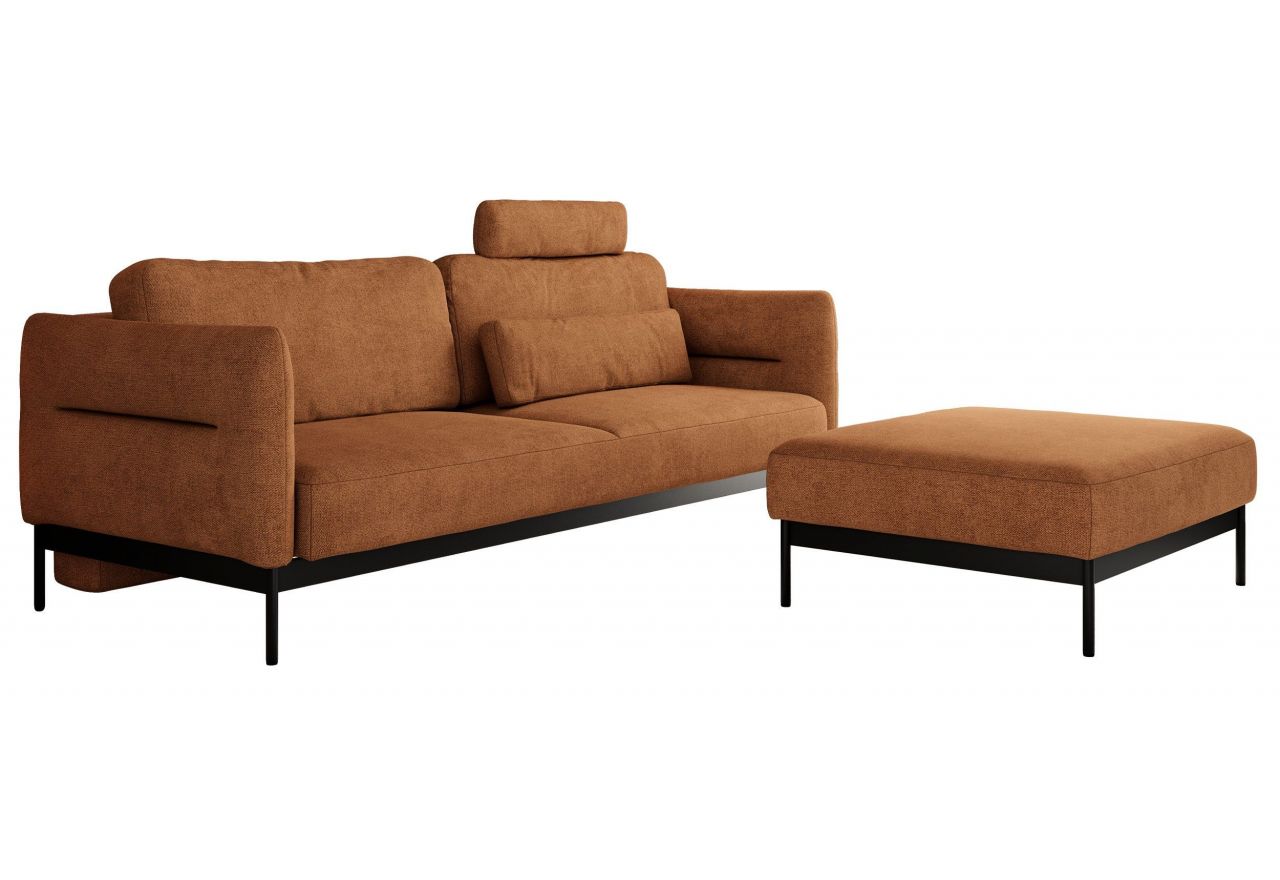 Narożnik SALENTO L - Matana 08 - pomarańczowy - OUTLET