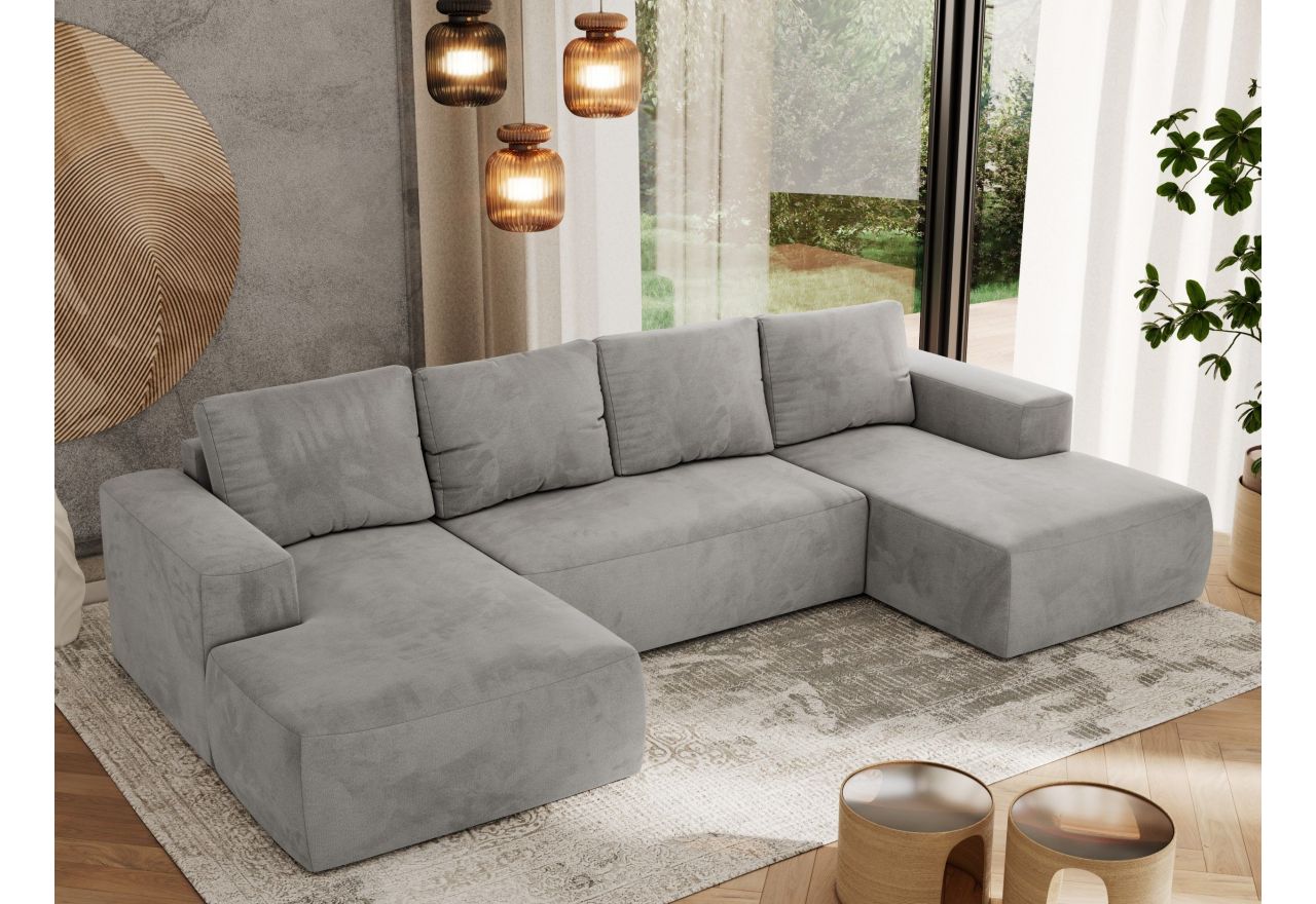 Narożnik TRENTINO U - Monolith 84 - jasny szary - OUTLET