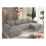 Narożnik TRENTINO U - Monolith 84 - jasny szary - OUTLET