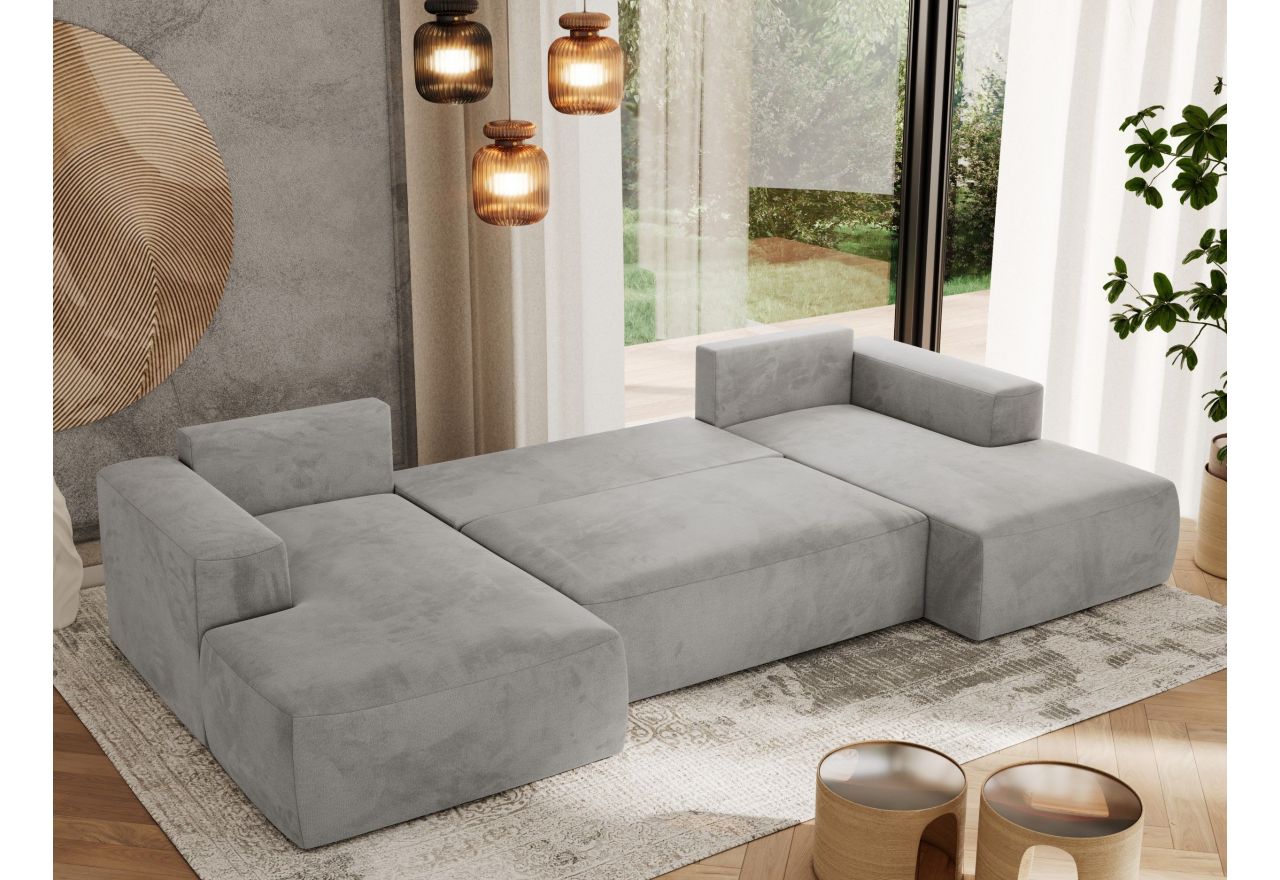 Narożnik TRENTINO U - Monolith 84 - jasny szary - OUTLET