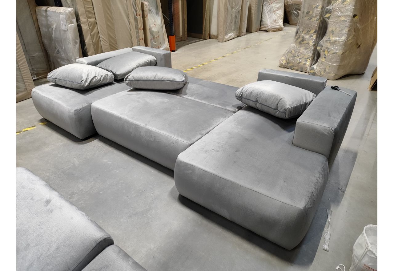 Narożnik TRENTINO U - Monolith 84 - jasny szary - OUTLET