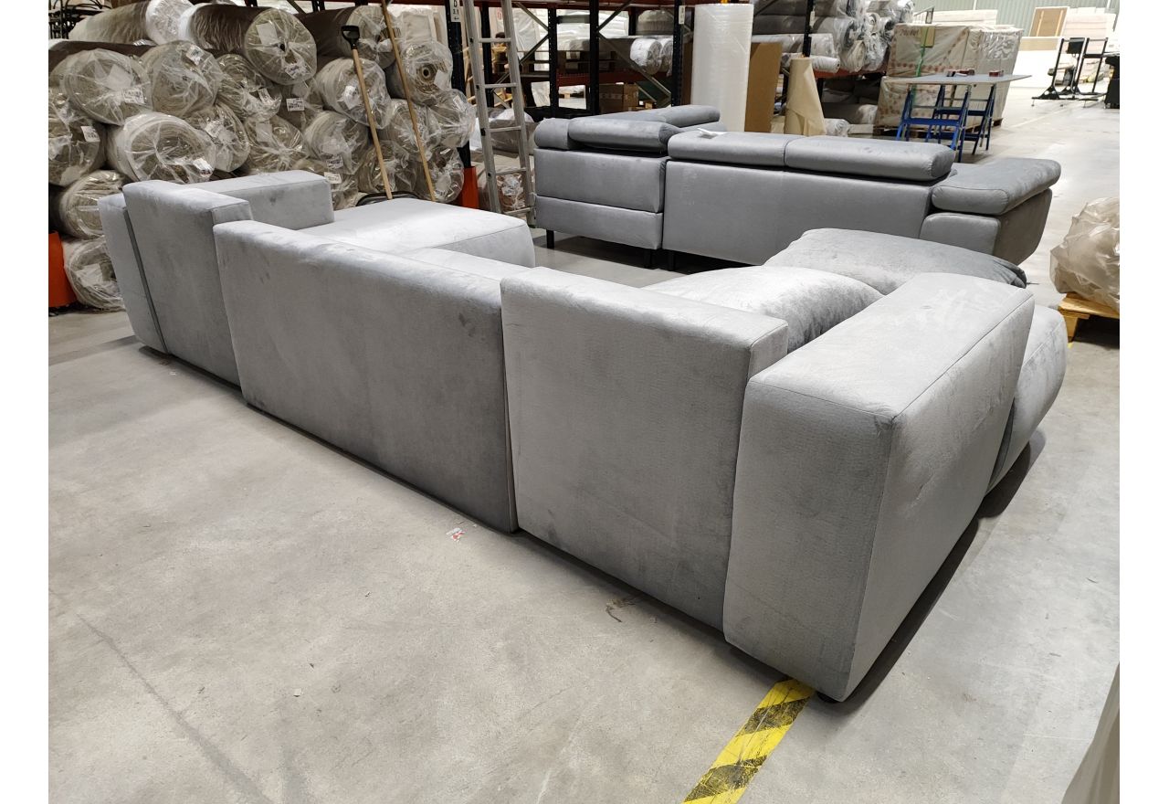 Narożnik TRENTINO U - Monolith 84 - jasny szary - OUTLET