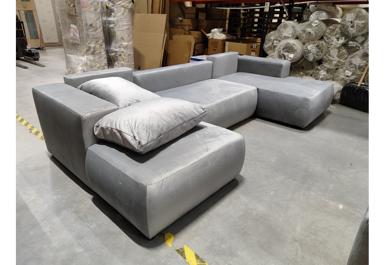 Narożnik TRENTINO U - Monolith 84 - jasny szary - OUTLET