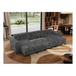 Narożnik AXEL U - uniwersalny - szary, sztruks