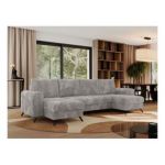 Narożnik AXEL U - uniwersalny - jasnoszary, sztruks