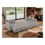 Narożnik AXEL U - uniwersalny - jasnoszary, sztruks