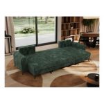 Narożnik AXEL U - uniwersalny - ciemnozielony, sztruks