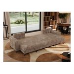 Narożnik AXEL U - uniwersalny - brązowy, sztruks