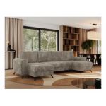 Narożnik AXEL U - uniwersalny - jasnobrązowy, sztruks