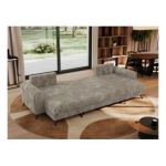 Narożnik AXEL U - uniwersalny - jasnobrązowy, sztruks