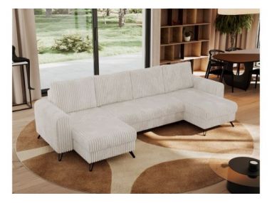 Narożnik AXEL U - uniwersalny - beżowy, sztruks