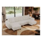 Narożnik AXEL U - uniwersalny - beżowy, sztruks