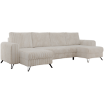 Narożnik AXEL U - uniwersalny - beżowy, sztruks