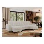 Narożnik AXEL U - uniwersalny - beżowy, sztruks