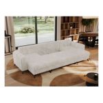 Narożnik AXEL U - uniwersalny - beżowy, sztruks