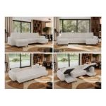 Narożnik AXEL U - uniwersalny - beżowy, sztruks