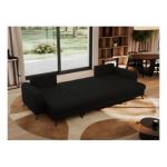 Narożnik AXEL U - uniwersalny - czarny, boucle