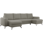 Narożnik AXEL U - uniwersalny - jasnoszary, boucle