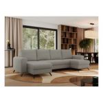 Narożnik AXEL U - uniwersalny - jasnoszary, boucle