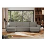 Narożnik AXEL U - uniwersalny - jasnoszary, boucle