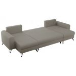 Narożnik AXEL U - uniwersalny - jasnoszary, boucle