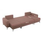 Narożnik AXEL U - uniwersalny - różowy, boucle