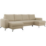 Narożnik AXEL U - uniwersalny - kremowy, boucle