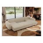 Narożnik AXEL U - uniwersalny - kremowy, boucle