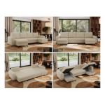 Narożnik AXEL U - uniwersalny - kremowy, boucle