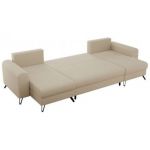 Narożnik AXEL U - uniwersalny - kremowy, boucle